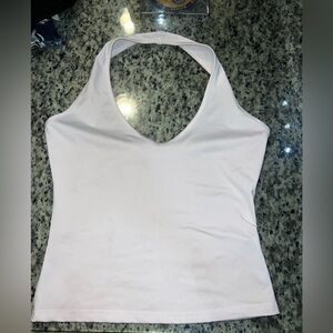 White Halter Top